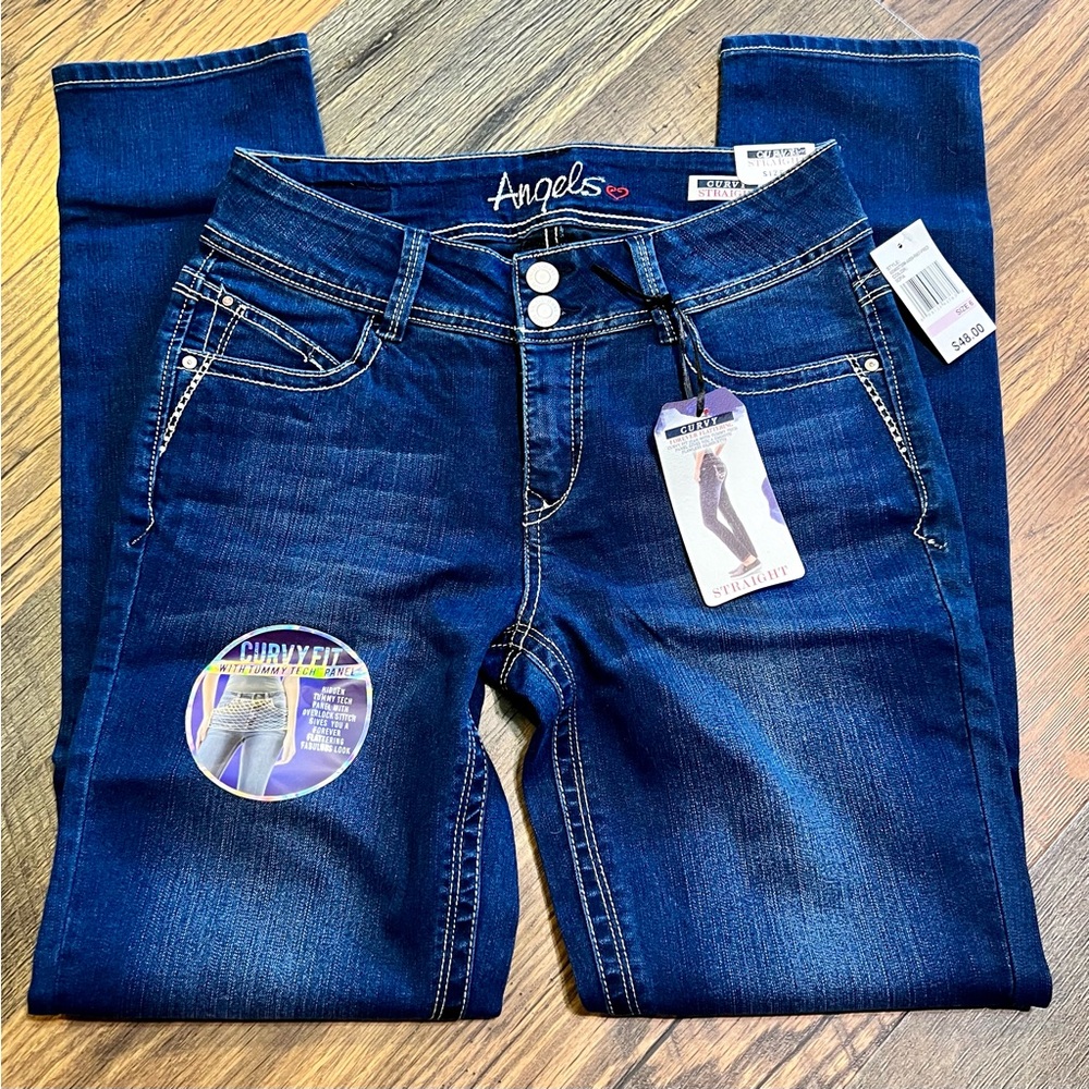 Angels Curvy Straight Leg Forever Flattering Blue Jean Size 6 NWT